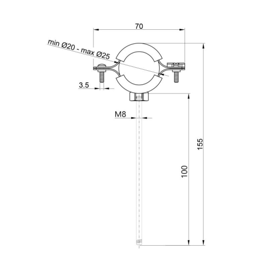 Хомут Thermo Alliance Forte 1/2" (D20-25 мм) SF10015 купить в САНН Одесса, изображение 2
