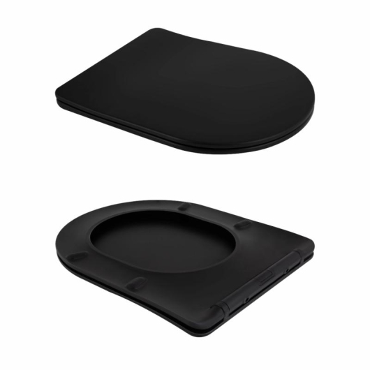 Унитаз подвесной Qtap Scorpio Ultra Quiet с сиденьем с сиденьем Soft-Close MATT BLACK QT14332380AMB купить в САНН Одесса, изображение 8