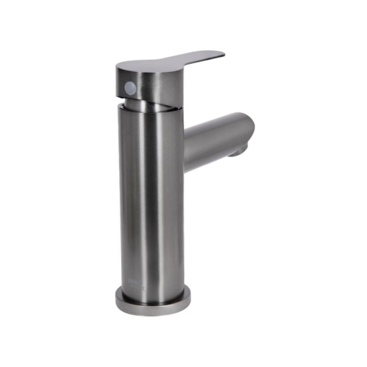 Смеситель для раковины Brinex Pure 001F низкий  Gunmetal Black BRIPUR001FGRP купить в САНН Одесса, изображение 3