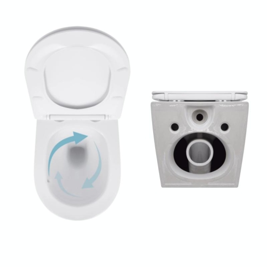 Акционный набор: Унитаз подвесной Jay Ultra Quiet QT07335177W 485х360х320 + Tern Ultra Quiet QT17332303ASW 490x365x325 купить в САНН Одесса, изображение 5