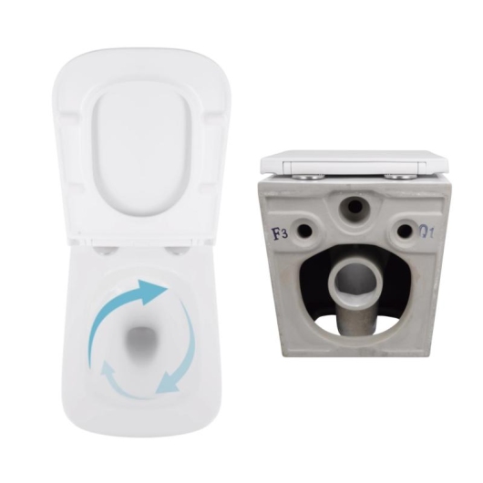 Акционный набор: Унитаз подвесной Jay Ultra Quiet QT07335177W 485х360х320 + Tern Ultra Quiet QT17332303ASW 490x365x325 купить в САНН Одесса, изображение 8