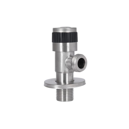 Кран кутовий Thermo Alliance Standart 1/2"ЗЗ нерж., з керам. буксою TAS345W1515SS купити в САНН Одеса, зображення 3