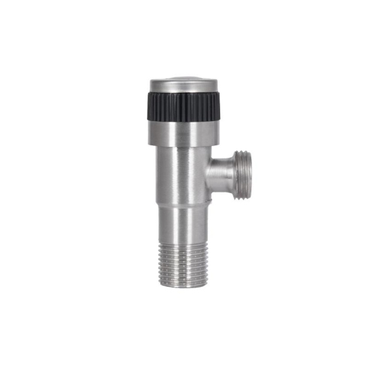 Кран кутовий Thermo Alliance Standart 1/2"ЗЗ нерж., з керам. буксою TAS345W1515SS купити в САНН Одеса, зображення 5