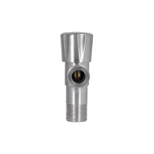Кран кутовий Thermo Alliance Standart 1/2"ЗЗ нерж., з керам. буксою TAS347W1515SS купити в САНН Одеса, зображення 4