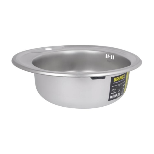 Кухонная мойка Brinex 490-A 0,6 мм Satin (BRIN490SAT06) купить в САНН Одесса, изображение 4