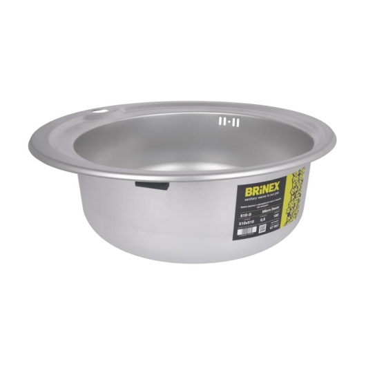 Кухонная мойка Brinex 510-D 0,8 мм Micro Decor (BRIN510MDEC08) купить в САНН Одесса, изображение 4