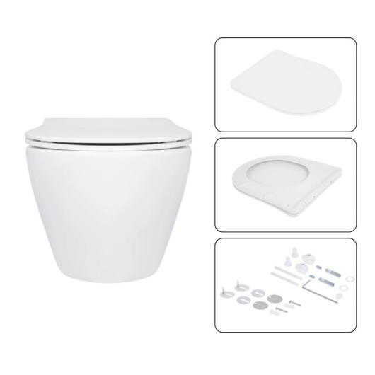 Готовое решение Qtap для ванной комнаты: подвесной унитаз Jay Ultra Quiet 520x360x320 + комплект инсталляции Nest 4 в 1 (линейная клавиша Chrome) купить в САНН Одесса, изображение 7