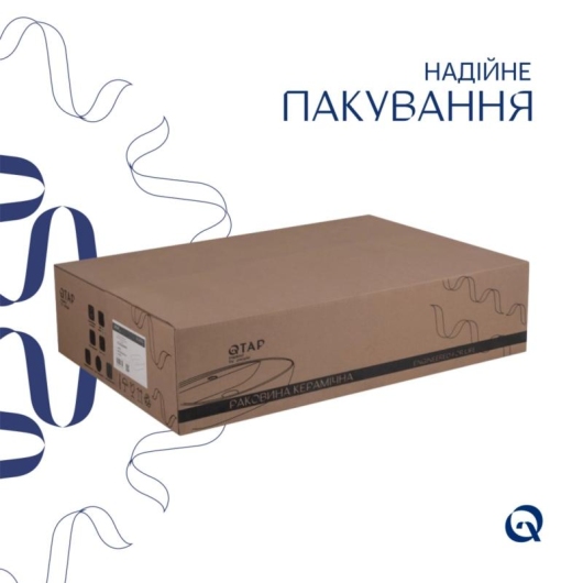 Комплект Qtap Scorpio: Раковина накладна 550x390x120 мм, White, прямокутна + Донний клапан Pop-up PU02 купити в САНН Одеса, зображення 5