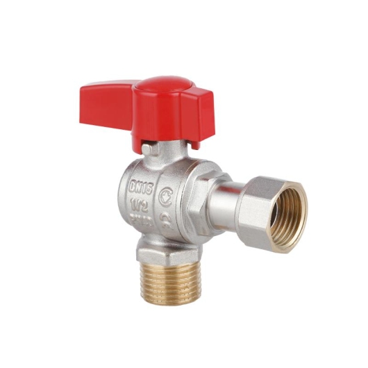 Кран шаровой Thermo Alliance Standart 1/2"ВН угловой, PN40, с накидной гайкой TAS224W15 купить в САНН Одесса, изображение 3