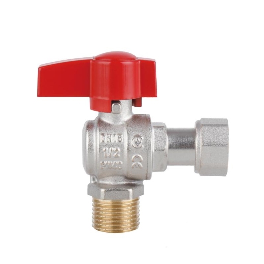 Кран шаровой Thermo Alliance Standart 1/2"ВН угловой, PN40, с накидной гайкой TAS224W15 купить в САНН Одесса, изображение 5