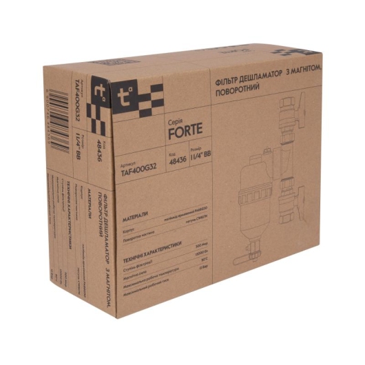 Фильтр-дешламатор Thermo Alliance Forte 1 1/4", поворотный (магнитный шламоуловитель) TAF400G32 купить в САНН Одесса, изображение 10
