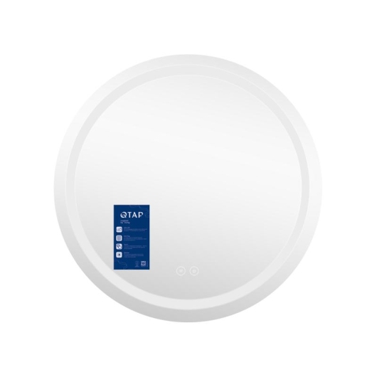 Зеркало Qtap Mideya (MI6) R700 с LED-подсветкой Touch, с антизапотеванием, диммером, рег. яркости QT2078NCR7070W купить в САНН Одесса, изображение 3