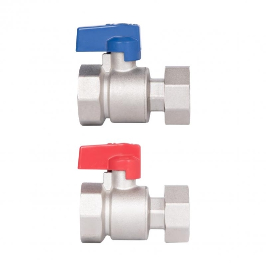 Комплект кранов шаровых Thermo Alliance Standart 1"ВВ прямой, PN40, с накидной гайкой TAS262RBW25 купить в САНН Одесса, изображение 4