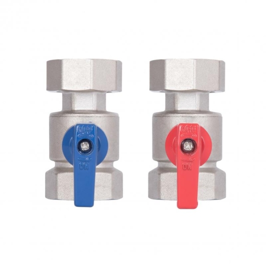 Комплект кранов шаровых Thermo Alliance Standart 1"ВВ прямой, PN40, с накидной гайкой TAS262RBW25 купить в САНН Одесса, изображение 7