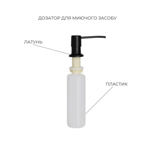 Комплект Lidz Handmade H7545B Мойка для кухни интегрированная Decor Black PVD Honeycomb LDH7545BDECPVD48373+Lidz (BLA) Измельчитель для кухонной мойки купить в САНН Одесса, изображение 5