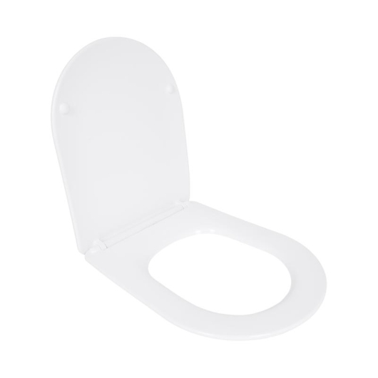 Сиденье для унитаза Qtap (Evia, Arvin, Leo 630) 410x330x22 мм, White, с микролифтом, Slim Duroplast, Quick Release QTSC179W49264 купить в САНН Одесса, изображение 3