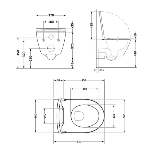 Унитаз подвесной Qtap Robin ML Ultra Quiet 520×365×365 мм, с сиденьем Soft-close MagLock, White QTROBML26W49623 купить в САНН Одесса, изображение 2