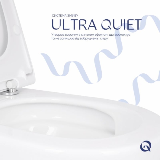 Унитаз подвесной Qtap Robin ML Ultra Quiet 520×365×365 мм, с сиденьем Soft-close MagLock, White QTROBML26W49623 купить в САНН Одесса, изображение 5