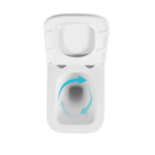 Готовое решение Qtap для ванной комнаты: подвесной унитаз Gemini Ultra Quiet 485×340×350 + комплект инсталляции Nest 4 в 1 (линейная клавиша Satin) купить в САНН Одесса, изображение 6