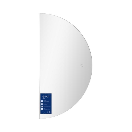 Зеркало Qtap Taurus HR800 с LED-подсветкой Touch, с антизапотеванием, с диммером, рег. темп. цвета (3000-6500K) QTTAUHR800 купить в САНН Одесса, изображение 3