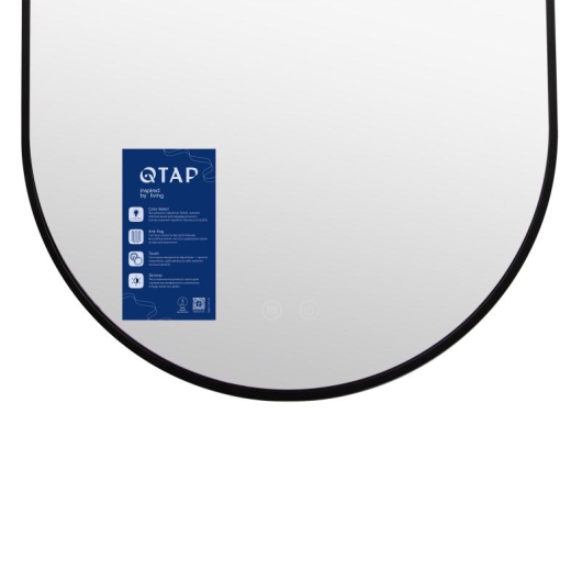 Зеркало Qtap Scorpio (SC1) с LED-подсветкой Touch, с антизапотеванием, с диммером, рег. темп. цвета (3000-6500K) Black QTSC500800 купить в САНН Одесса, изображение 7