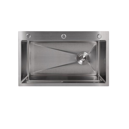 Мойка для кухни интегрированная Lidz Handmade H7545 Brushed Steel 3,0/1,0 мм LDH7545BRU49457 купить в САНН Одесса, изображение 3