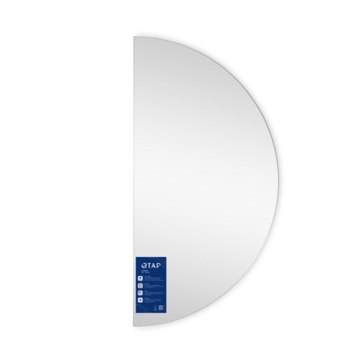 Зеркало Qtap Taurus HR1200 с LED-подсветкой Touch, с антизапотеванием, с диммером, рег. темп. цвета (3000-6500K) QTTAUHR1200 купить в САНН Одесса, изображение 4