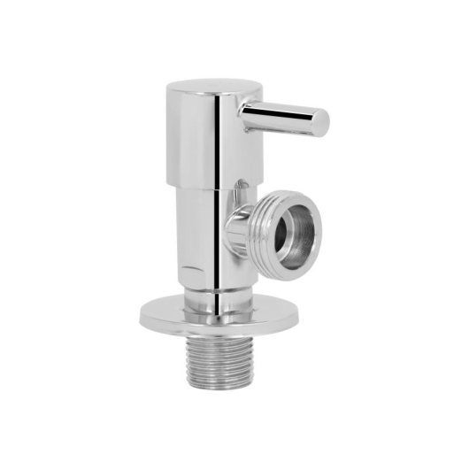 Кран угловой Thermo Alliance Standart  (палочка) 1/2"Нх3/4"Н, нерж, хром, керам. букса TAS349W1520 купить в САНН Одесса, изображение 3