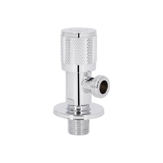 Кран угловой Thermo Alliance Standart (круг) 1/2"НН, нерж, хром, керам. букса TAS351W1515 купить в САНН Одесса, изображение 3