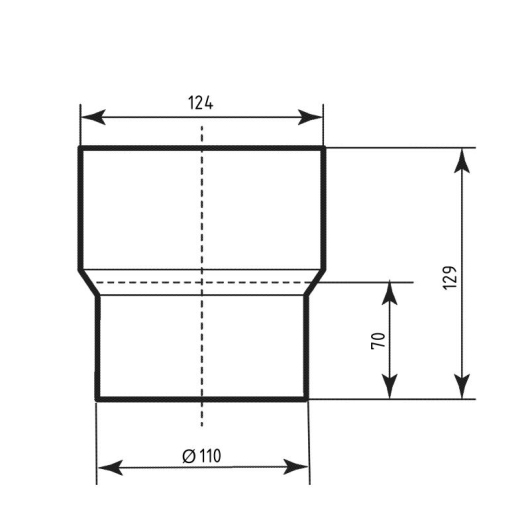 Переход чугун-пластик Ostendorf-OSMA HT-System PLUS d110 купить в САНН Одесса, изображение 2