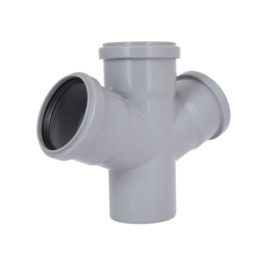 Крестовина канализационная Ostendorf-OSMA HT-System PLUS d75/75/75/75×67° купить в САНН Одесса, изображение 3