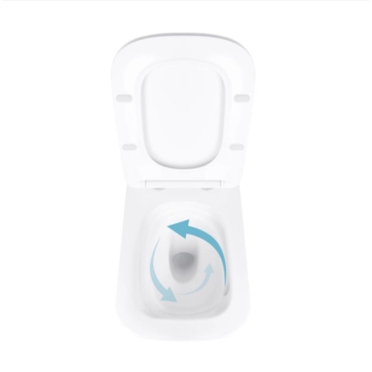 Готовое решение Qtap для ванной комнаты: подвесной унитаз Tern Ultra Quiet 525x345x360 + комплект инсталляции Standard (линейная кнопка Chrome) купить в САНН Одесса, изображение 6