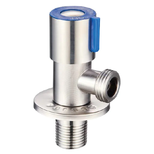 Кран для подключ.сантехприборов Champion VAL-01 1/2x1/2 из нерж.стали SUS304 (синий) (CH6193) купить в САНН Одесса