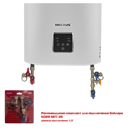 Водонагреватель "Плоский" MIXXUS EWH-10100 FLAT DRY накопительный 100 л, сухой тен 2 kW (WH0599) купить в САНН Одесса, изображение 3