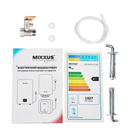 Водонагреватель "Плоский" MIXXUS EWH-10100 FLAT DRY накопительный 100 л, сухой тен 2 kW (WH0599) купить в САНН Одесса, изображение 2