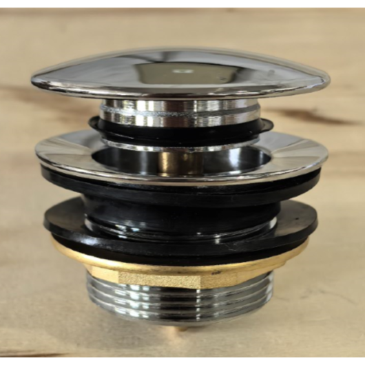 Донный клапан для ванны KOER PW-05-01 автоматический (Click-Clack) (Цвет хром) 1 1/2'' (KR3406) купить в САНН Одесса, изображение 3