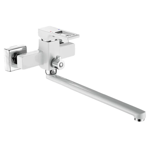 Смеситель для ванны MIXXUS PREMIUM DANTE 006 EURO WHITE-CHROME (Цвет белый/матовый хром) (MI6794) купить в САНН Одесса, изображение 2