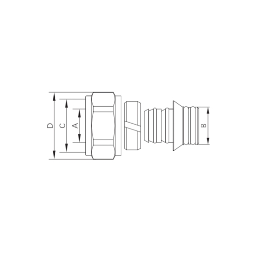 Евроконус с двумя уплотнительными резинками Koer KR.1153 - 3/4"x16 (KR5049) купить в САНН Одесса