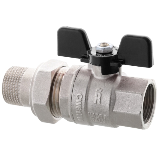 Кран с американкой Roho R105-100B - 1" прямой (RO0112) купить в САНН Одесса
