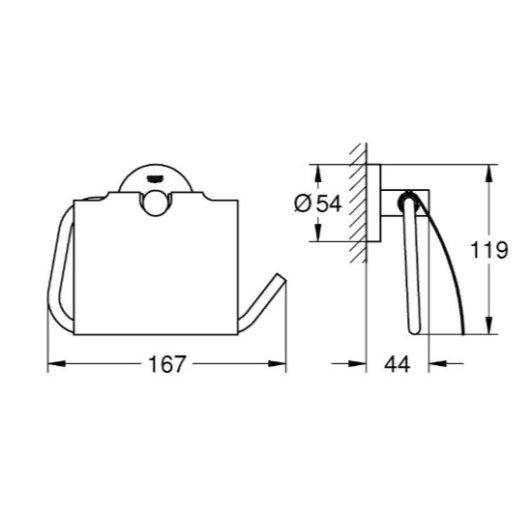 Держатель для туалетной бумаги Grohe Essentials (1024652430) купить в САНН Одесса