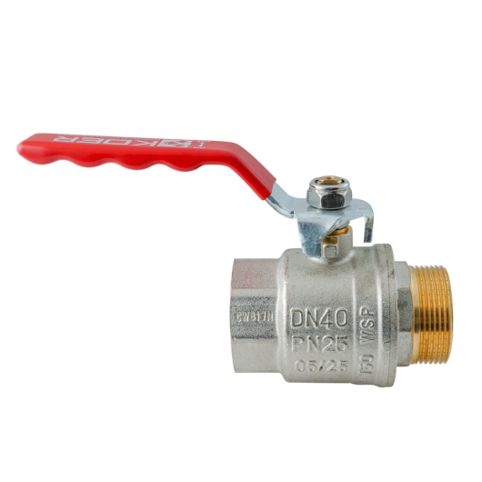 Кран шаровой ГШВ KOER EXTREME KE.215-40 - 1 1/2" FM ручка "рычаг" красная (KR5754) купить в САНН Одесса, изображение 3