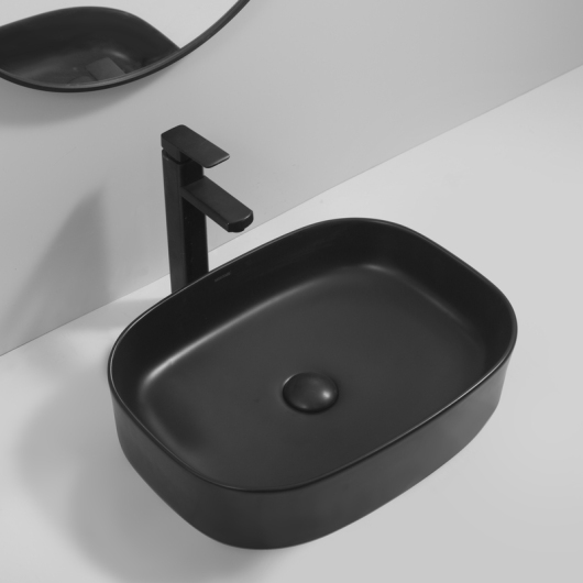 Раковина накладная MIXXUS PREMIUM BEVEL-0103 BLACK 510х370х120mm (MP6520) купить в САНН Одесса, изображение 3