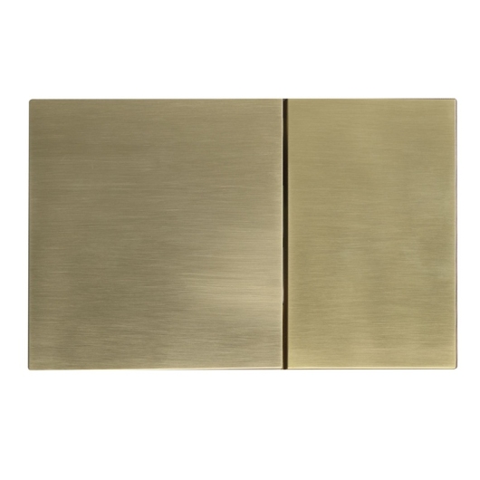 Панель смыва KOER KT-0610-12 240x160x32mm пластиковая, кнопка квадратная (цвет матовое золото) (KR6137) купить в САНН Одесса, изображение 3