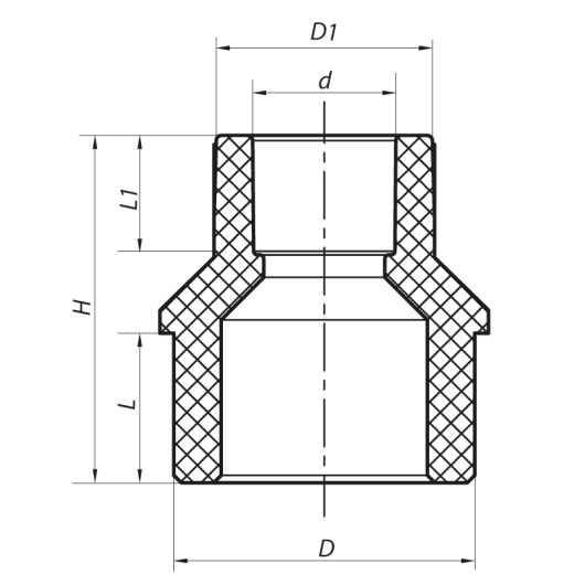 Муфта редукционная НB 32x25 PPR Koer K0058.PRO (KP0068) купить в САНН Одесса
