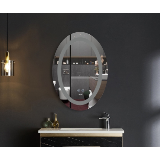 Зеркало MIXXUS PLAIN MV03-50x70 с LED Touch, Anti-fog, димером, рег. яркости (MI6664) купить в САНН Одесса, изображение 2