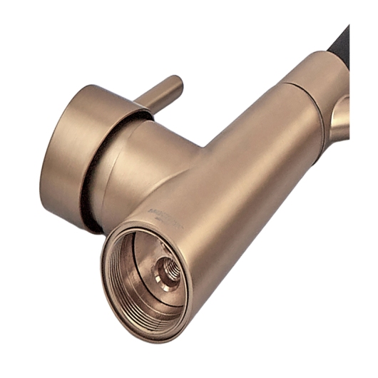 Смеситель для кухни MIXXUS PREMIUM ROSSI 017 BRUSHED GOLD REFL.BLACK (Цвет матовое золото+силик. излив черный) (MP6723) купить в САНН Одесса