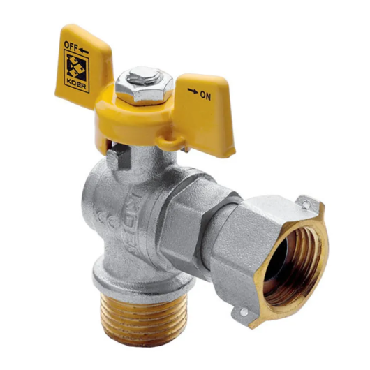 Кран с накидной гайкой 3/4" ГШБ газ угловой Koer KR.221.G (KR0169) купить в САНН Одесса, изображение 2