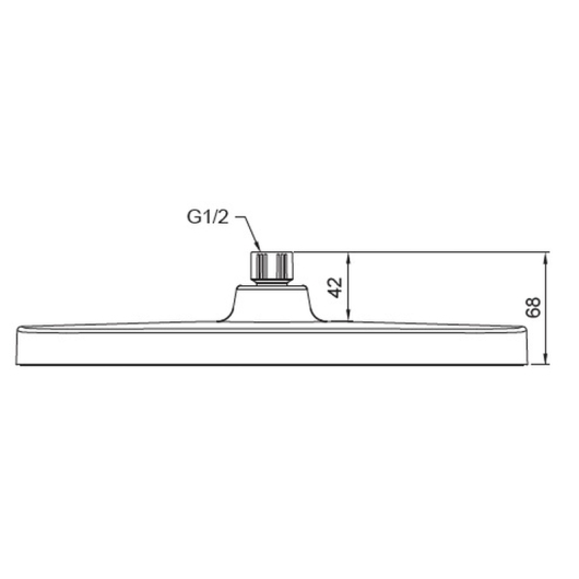 Лейка для душа потолочная KOER KP-0402-05-OH, 310x200 мм (Цвет черный) (KR4986) купить в САНН Одесса