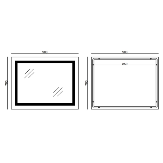 Зеркало MIXXUS WARM MR02-90x70-CASE с LED Touch, Anti-fog, димером, рег. яркости, часами (MI6674) купить в САНН Одесса, изображение 4
