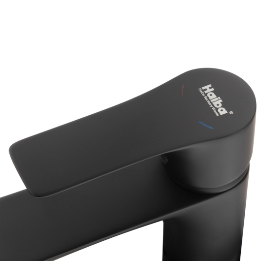 Смеситель для умывальника HAIBA MILANO 001 BLACK (Цвет черный) (HB4034) купить в САНН Одесса, изображение 3